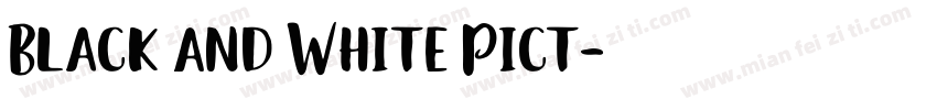 Black And White Pict字体转换